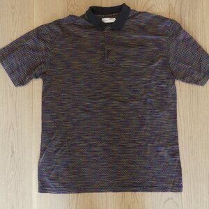 Klauss Boehler Vintage 1990s Multicolour Polka Dot Polo Shirt Large